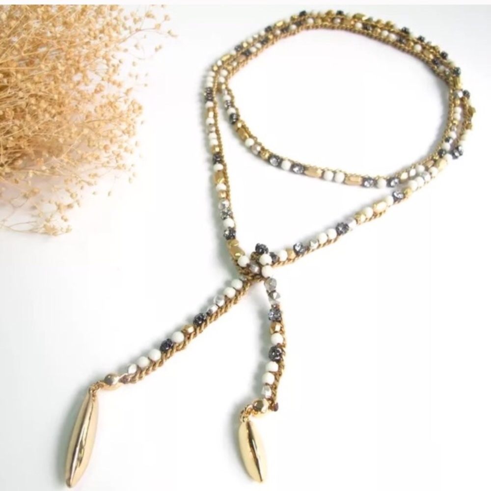 Stella & Dot Zoe lariat necklace (Gold)